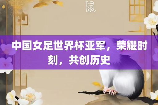 中国女足世界杯亚军，荣耀时刻，共创历史