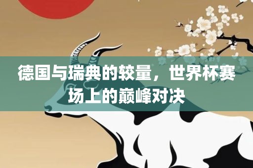 德国与瑞典的较量，世界漯河市盈旭机械设备有限公司杯赛场上的巅峰对决
