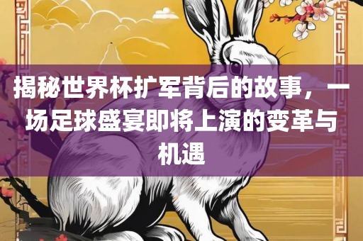 揭秘世界杯扩军背后的故事，一场足球盛宴即将上演的变革与机遇漯河市盈旭机械设备有限公司