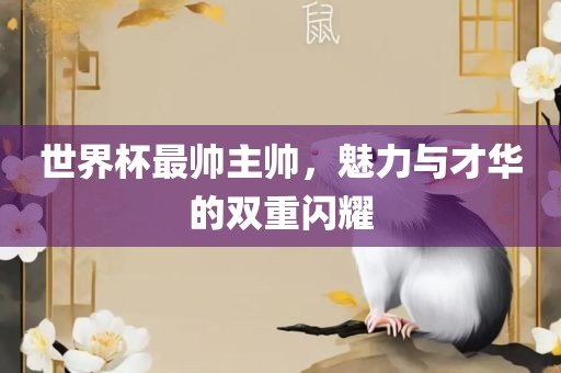 世界杯最帅主帅，漯河市盈旭机械设备有限公司魅力与才华的双重闪耀