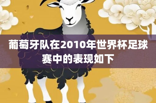 葡萄牙队在2010年世界杯足球赛中的表现如下漯河市盈旭机械设备有限公司
