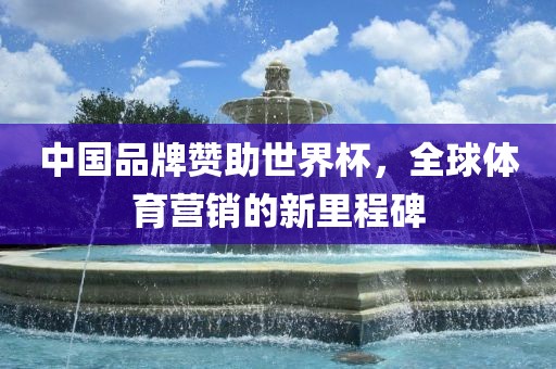 中国品牌赞助世界杯，全球体育营销的新里程碑漯河市盈旭机械设备有限公司