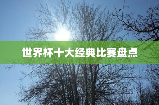 世界杯十大经典比赛盘点漯河市盈旭机械设备有限公司
