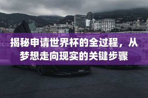 揭秘申请世界杯的全过程，从梦想走向现实的关键步骤漯河市盈旭机械设备有限公司