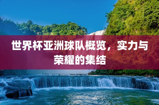 世界杯亚洲球队概览，实力与荣耀的集结漯河市盈旭机械设备有限公司