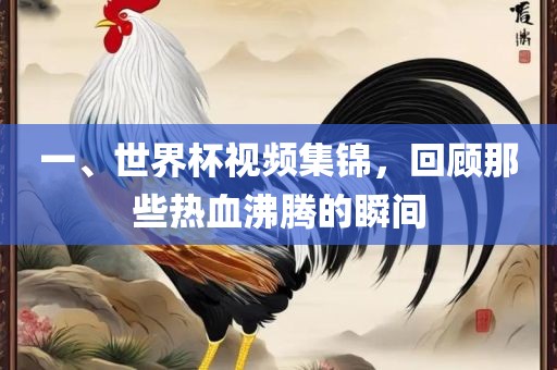 一、世界杯视频集锦，回顾那些热血沸腾的瞬间