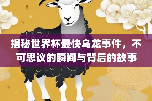 揭秘世界杯最快乌龙事件，不可思议的瞬间与背后的故事漯河市盈旭机械设备有限公司