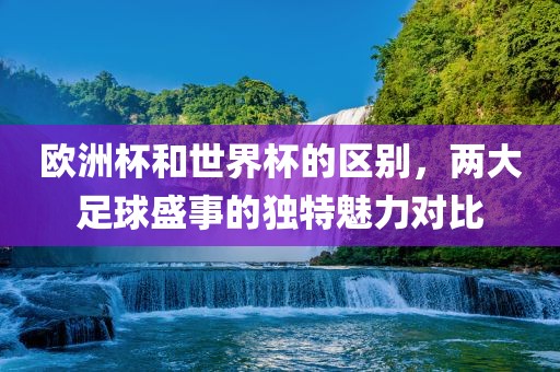 欧洲杯和世界杯的区别，两大足球盛事的独特魅力对比
