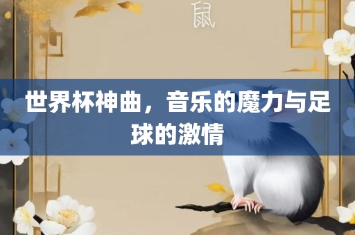 世界杯神曲，音乐的魔力与足球的激情漯河市盈旭机械设备有限公司