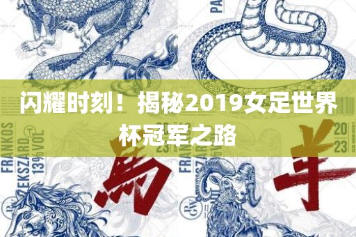 闪耀时刻！揭秘2019女足世界杯冠军之路漯河市盈旭机械设备有限公司