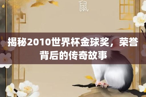 揭秘2010世界杯金球奖，荣誉背后的传奇故事