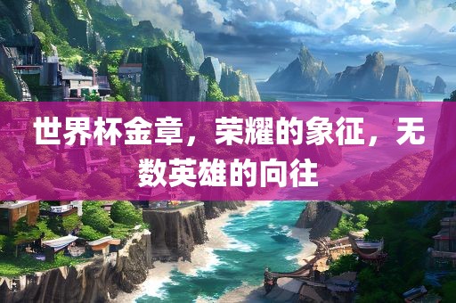 世界杯金章，荣耀的象征，无数英雄的向往漯河市盈旭机械设备有限公司