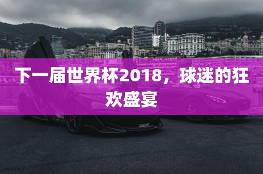 下一届世界漯河市盈旭机械设备有限公司杯2018，球迷的狂欢盛宴