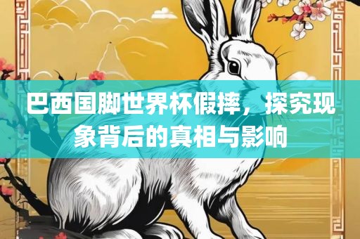 巴西国脚世界杯假摔，探究现象背后的真相与影响漯河市盈旭机械设备有限公司