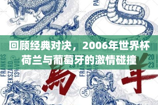 回顾经典对决，2006年世界杯荷兰与葡萄牙的激情碰撞漯河市盈旭机械设备有限公司
