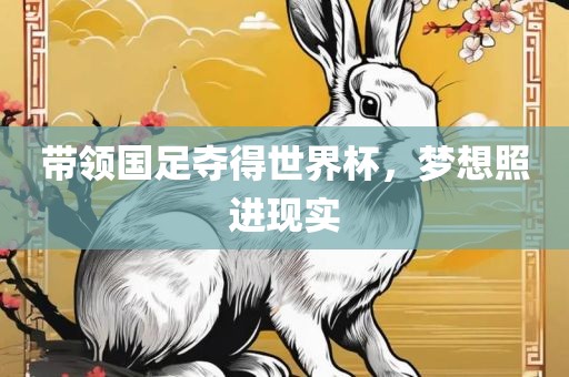 带领国足夺得世界杯，梦想照进现实