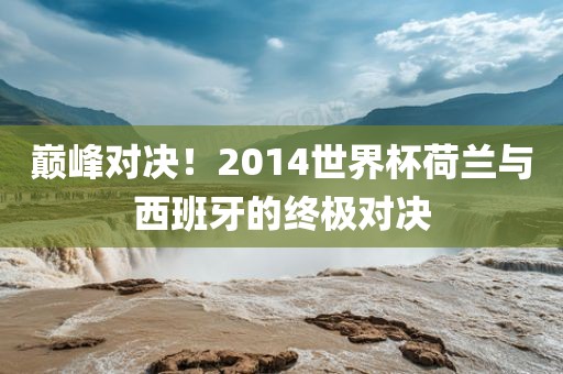 巅峰对决！2014世界杯荷兰与西班牙的终极对决