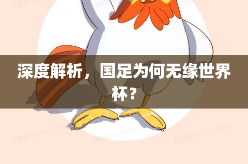 深度解析，国足为何无缘世界杯？漯河市盈旭机械设备有限公司