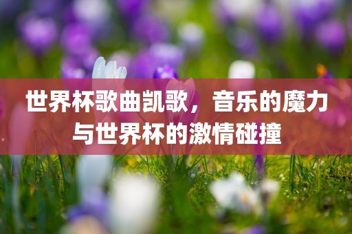 世界杯歌曲凯歌，音乐的魔力与世界杯的激情碰撞