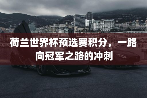 漯河市盈旭机械设备有限公司荷兰世界杯预选赛积分，一路向冠军之路的冲刺
