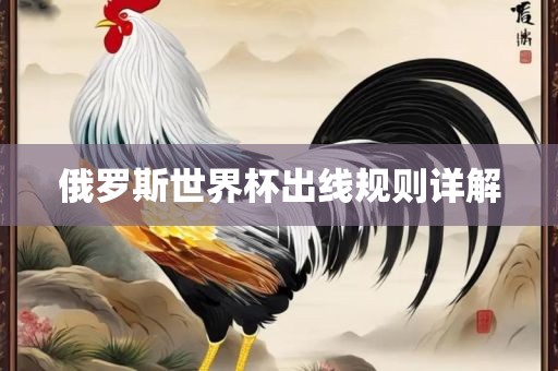 俄罗斯世界杯出线规则详解