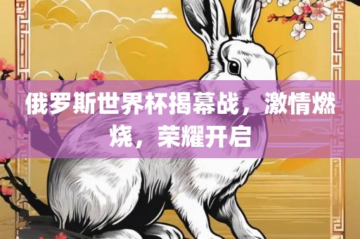 俄罗斯世界杯揭幕战，激情燃烧，荣耀开启