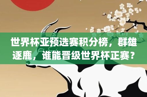 世界杯亚预选赛积分榜，群雄逐鹿，谁能晋级世界杯正赛？