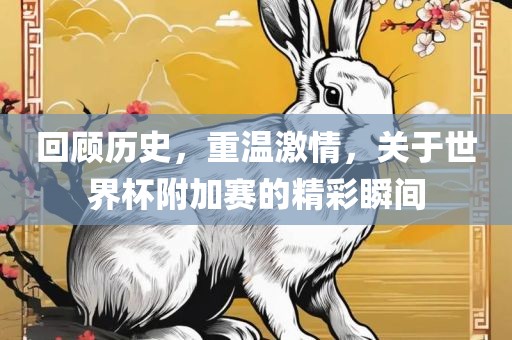 回顾历史，重温激情，关于世界杯附加赛的精彩瞬间