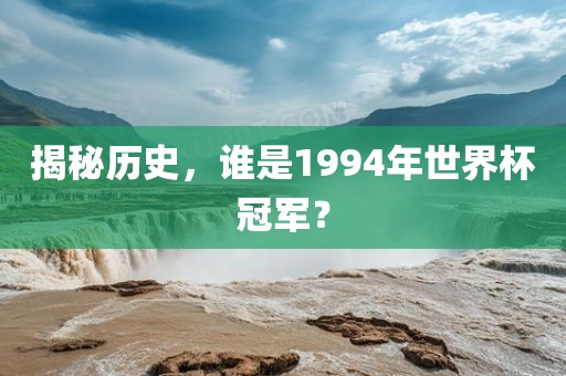 揭秘历史，谁是1994年世界杯冠军？漯河市盈旭机械设备有限公司