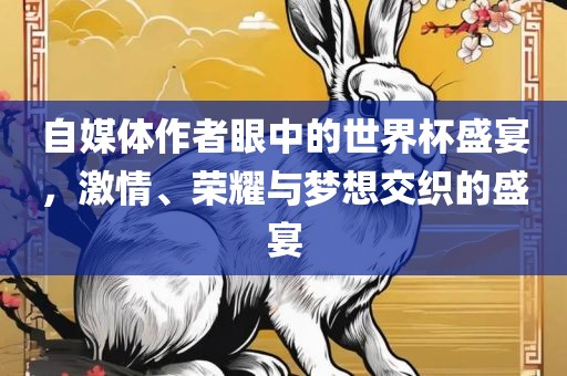 自媒体作者眼中的世界杯盛宴，激情、荣耀与梦想交织的盛宴