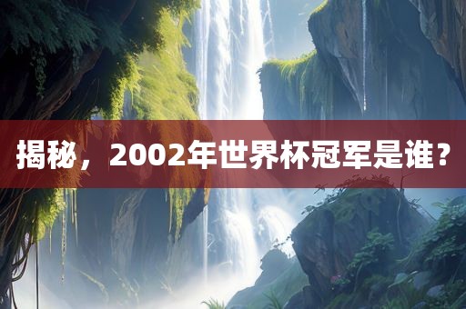 揭秘，2002年世界杯冠军是谁？漯河市盈旭机械设备有限公司