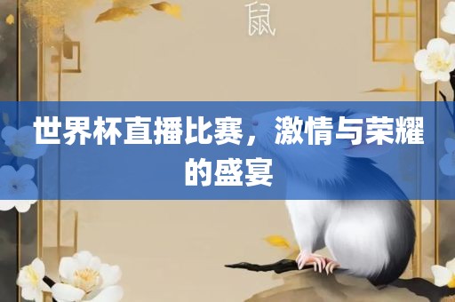 世界杯直播比赛，激情与荣耀漯河市盈旭机械设备有限公司的盛宴