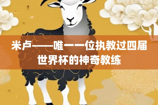 米卢——唯一一位执教过四届世界杯的神奇漯河市盈旭机械设备有限公司教练