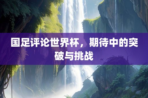 国足评论世界杯，期待中的突破与挑战漯河市盈旭机械设备有限公司