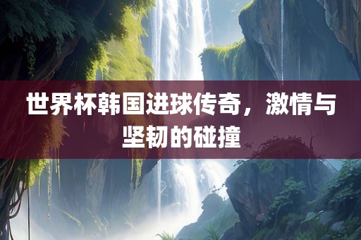 世界杯韩国进球传奇，激情与坚韧的碰撞