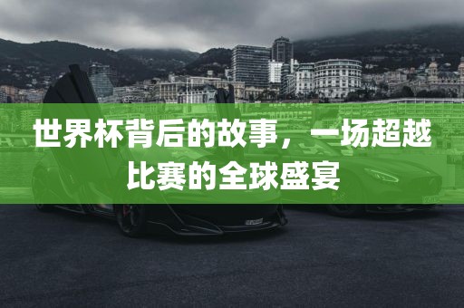 世界杯背后的故事，一场超越比赛的全球盛宴漯河市盈旭机械设备有限公司