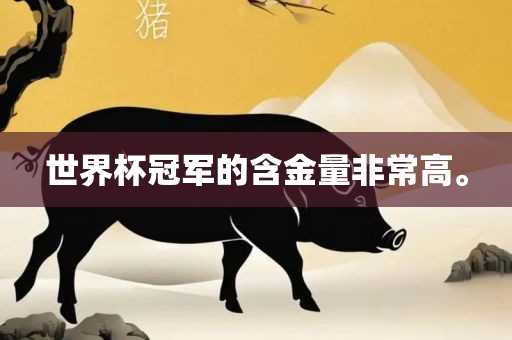 世界杯冠军的含金量非常高。漯河市盈旭机械设备有限公司